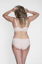 Однотонный бюстгальтер plus size на косточках с чашками из микрофибры (Размер: 85I) (Цвет: телесный)