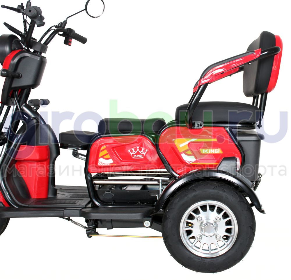 Электроскутер IKINGI SIBTRIKE 1000W (60V/23Ah) - Красный фото №5