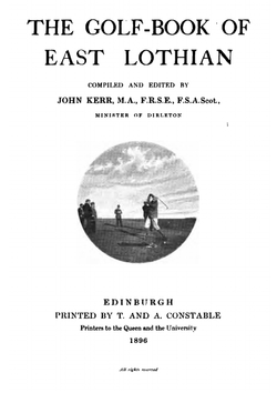 The Golf-Book of East Lothian | Kerr John