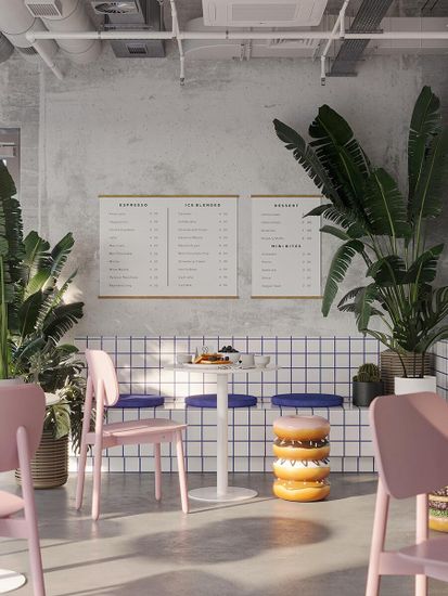 Стул saga, розовый