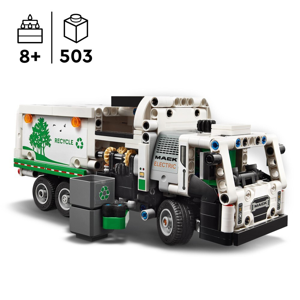 LEGO Technic — Электрический мусоровоз Mack LR 42167 / артикул   42167  / GTIN 5702017583525