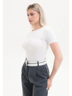 Футболка женская базовая облегающая