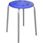 Табурет на 4-х опорах с пласт. сиденьем ТП01