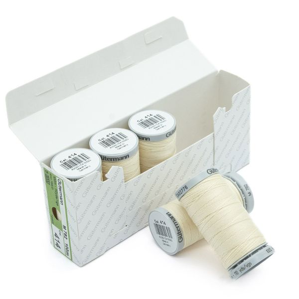 Нитки суперкрепкие Gutermann Extra Strong M782 №40 (100 метров), 5 кат. | 414 св.кремово-бежевый