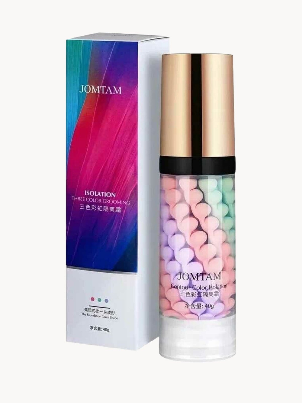 Трёхцветная основа под макияж JOMTAM