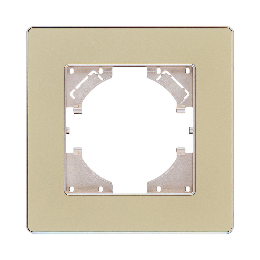 Рамка 1-постовая, золотой Kollinger Eleganz Acryl EA1GD