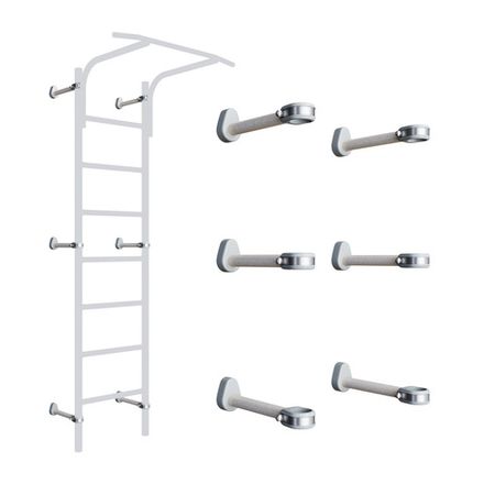 ROMANA Dop11 Кронштейны настенные комплект из 6 штук (белый прованс/серый)