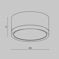 Светильник потолочный Maytoni Hoop C086CL-GX53-SRD-BG