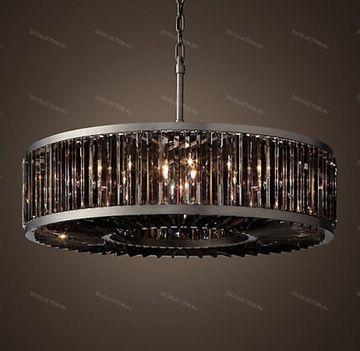 WELLES SMOKE CRYSTAL ROUND Restoration Hardware 68060838