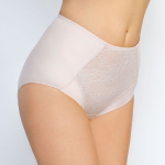 Трусы с завышенной линией талии и низким вырезом по линии бедер (Размер: 58) (Цвет: серый)