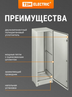 Корпус металлический ЩМП-18.6.4-0 (1800х600х400) IP66 без монтажных панелей TDM