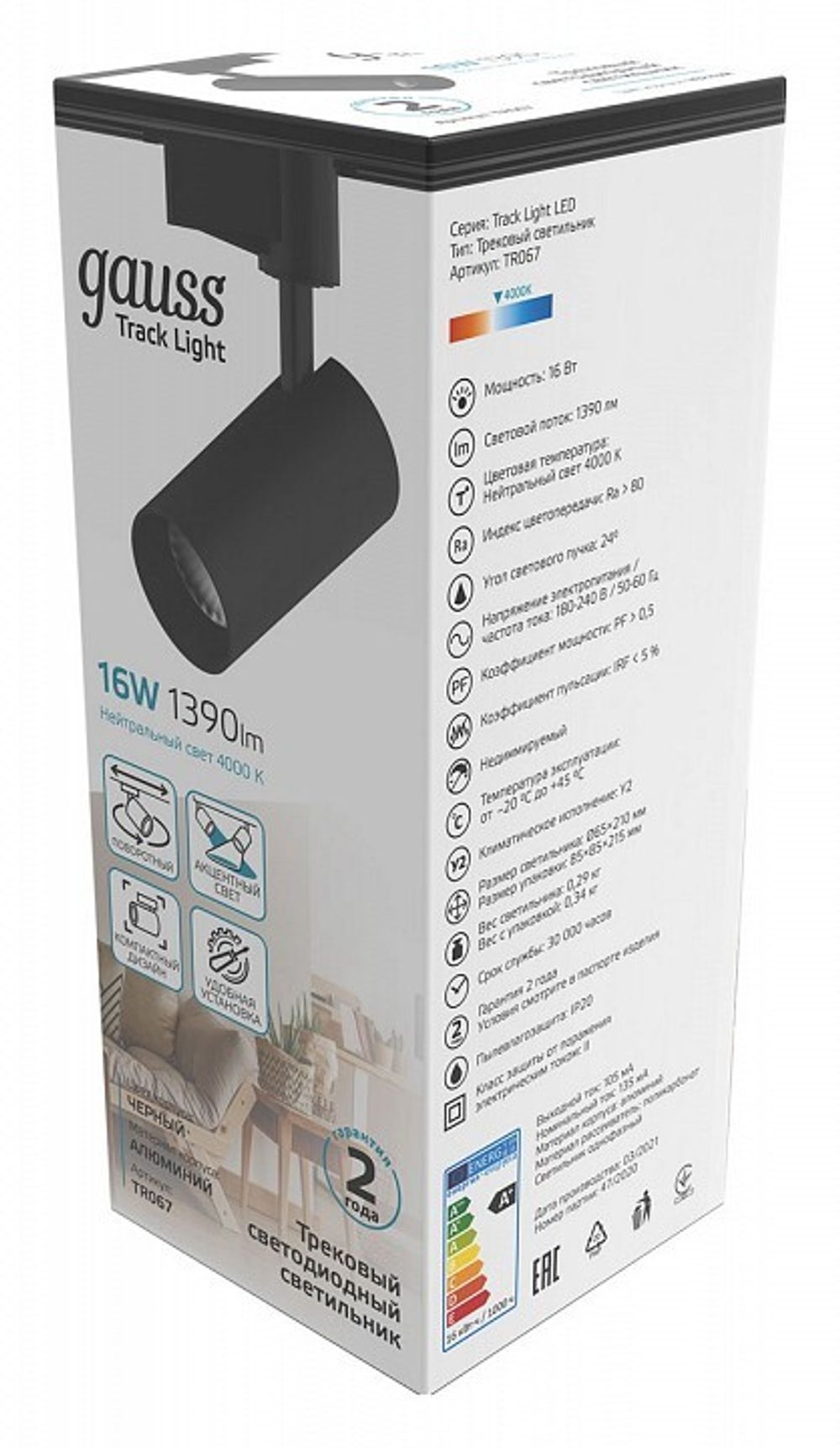 Светильник на штанге Gauss TR TR067