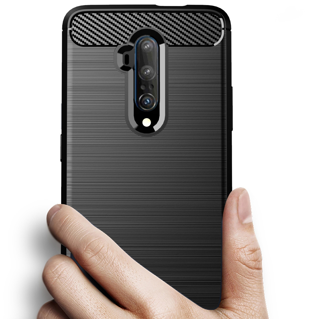 Чехол для OnePlus 7T Pro цвет Gray (серый), серия Carbon от Caseport