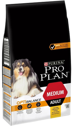 Pro Plan 7кг adult OptiHealth medium для средних пород собак Курица с рисом