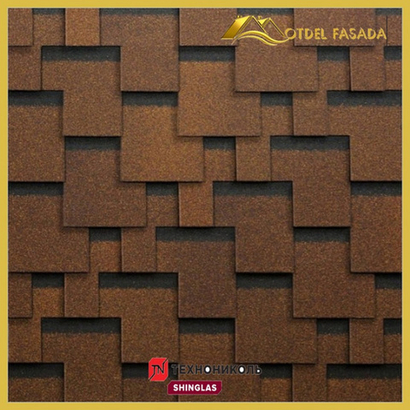 Гибкая черепица ТехноНиколь SHINGLAS Болеро Терракота 3 м2