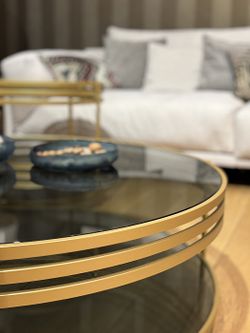 Столик "Риенцо" латунь большой