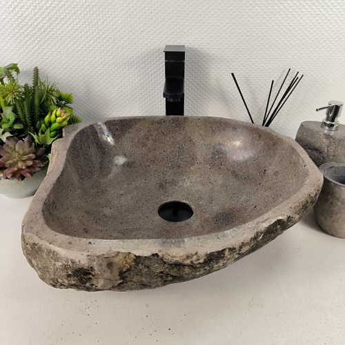Раковина из речного камня RS-65592 48*44*15 0856