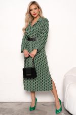 Платье Делиса (зеленый/черный) Р11-1191/3 Nikol (Акция)