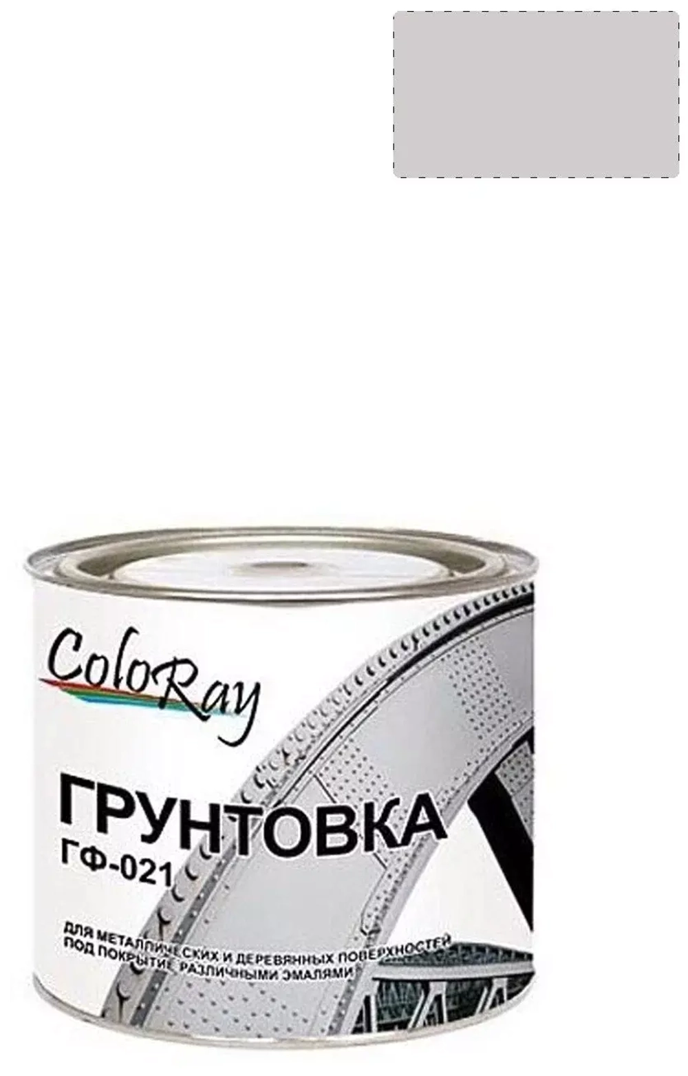 Грунт ГФ-021 по металлу и дереву Краски Черноземья серый 3 кг