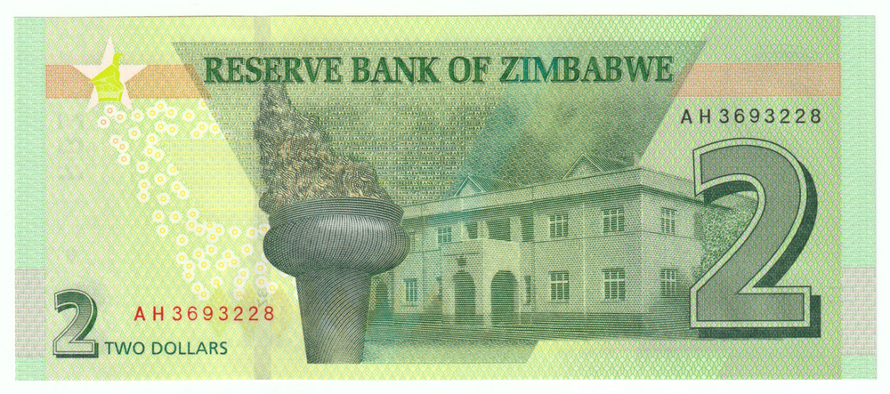 Zimbabwe, 2 Dollars, 2019, UNC