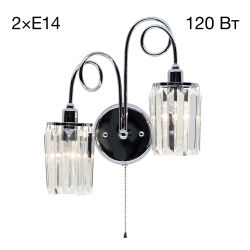 Citilux Синди CL330321 Бра хрустальное с выключателем Хром