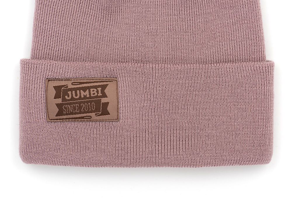 Шапка весенняя/осенняя вязаная (Пудра) КИКИ