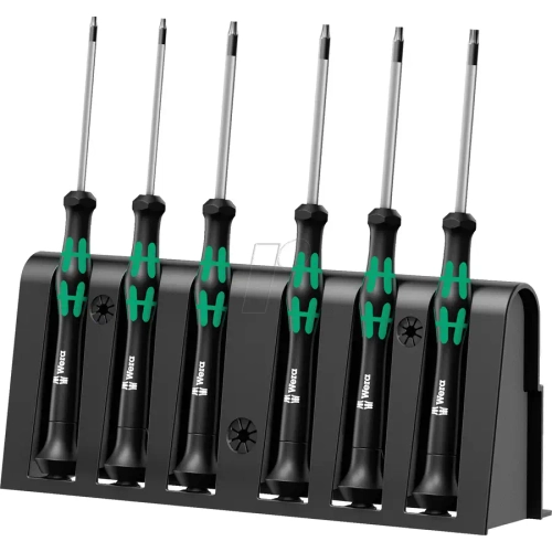 Набор отвёрток для эклетронщиков 2067/6 TORX BO RACK WERA 05118154001