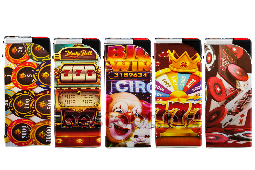 Зажиг.турбо Oney JM-01(17) Джет плам с пл Casino( 20бл*25шт)