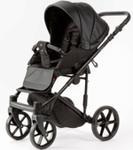 Детская коляска Adamex Locco Light Deluxe 3 в 1 LL-SA02 (ЧЕРН.КОЖА)