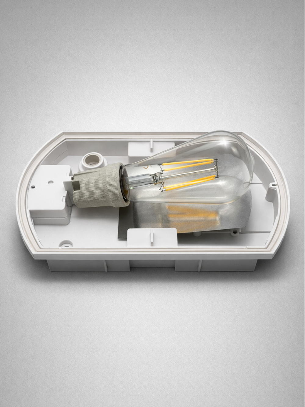 Ударопрочный светильник под большую лампуE27 IP54 (до 75Вт) | Царь-Огонь свет