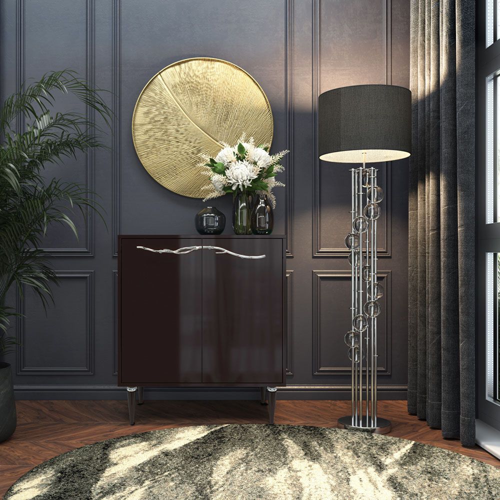 Комод Арт Колор Классик Сильвер с 2 полками Терпкий коричневый