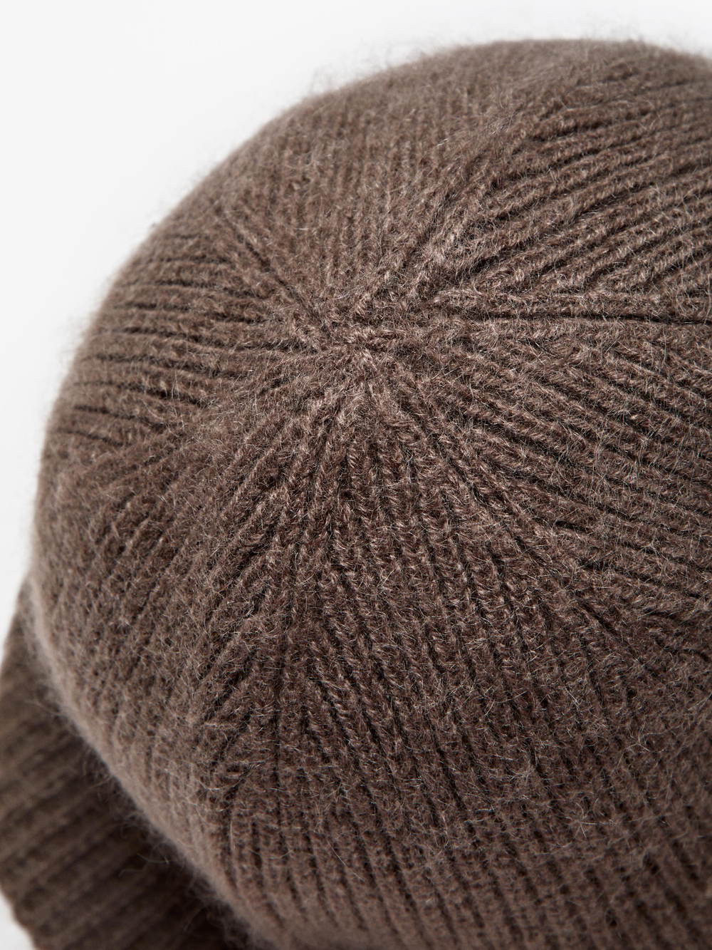 Massimo Dutti Панама из смесового кашемира, кротово-коричневый