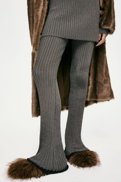 H&M Тапочки с декоративными деталями, темно-бежевый