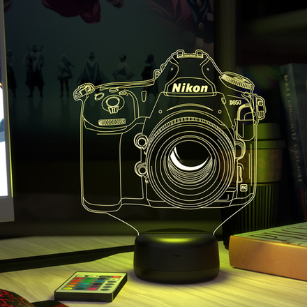 3Д-светильник "Фотоаппартат Nikon D850"