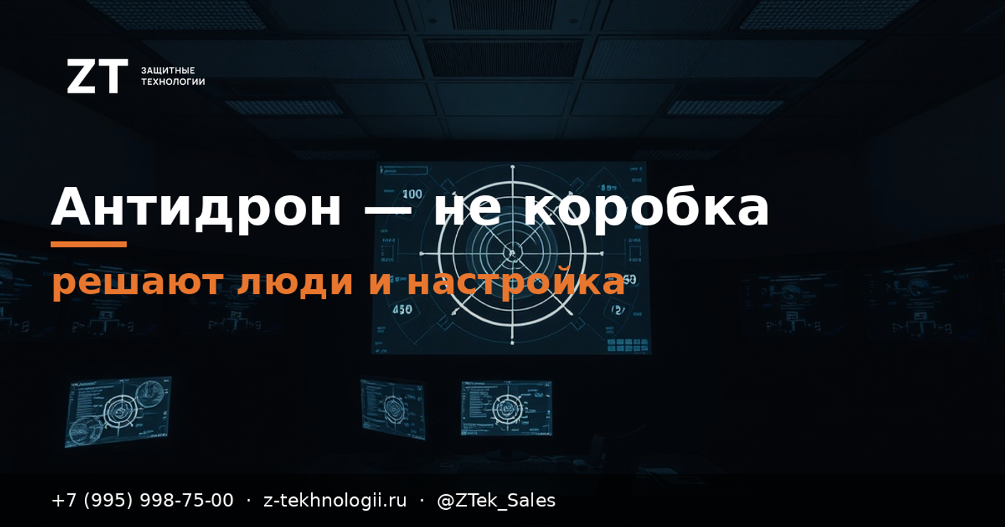 Антидрон — не коробка: решают люди и настройка