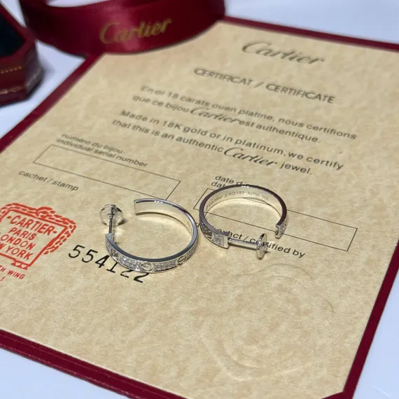 Серьги Cartier Agrafe