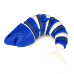 Игрушка змейка акула со светом 21 см, 2 цвета, пакет с-40864