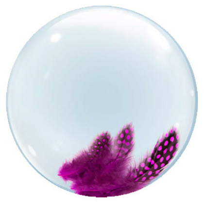 Баблс с перьями-Жемчужный Фуше