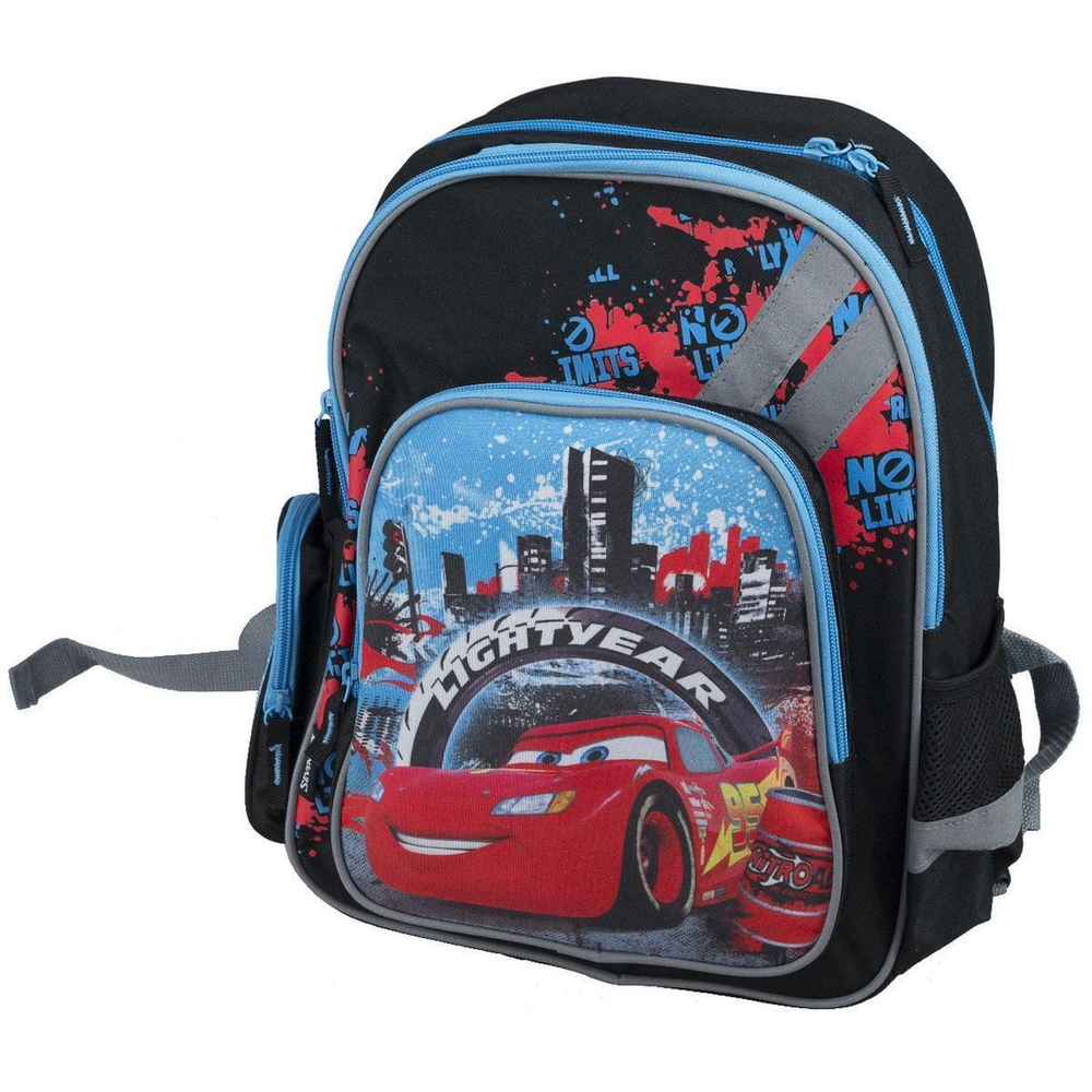 Рюкзак 38x29x15см Cars с эргономической спинкой из поролона (Академия Групп)