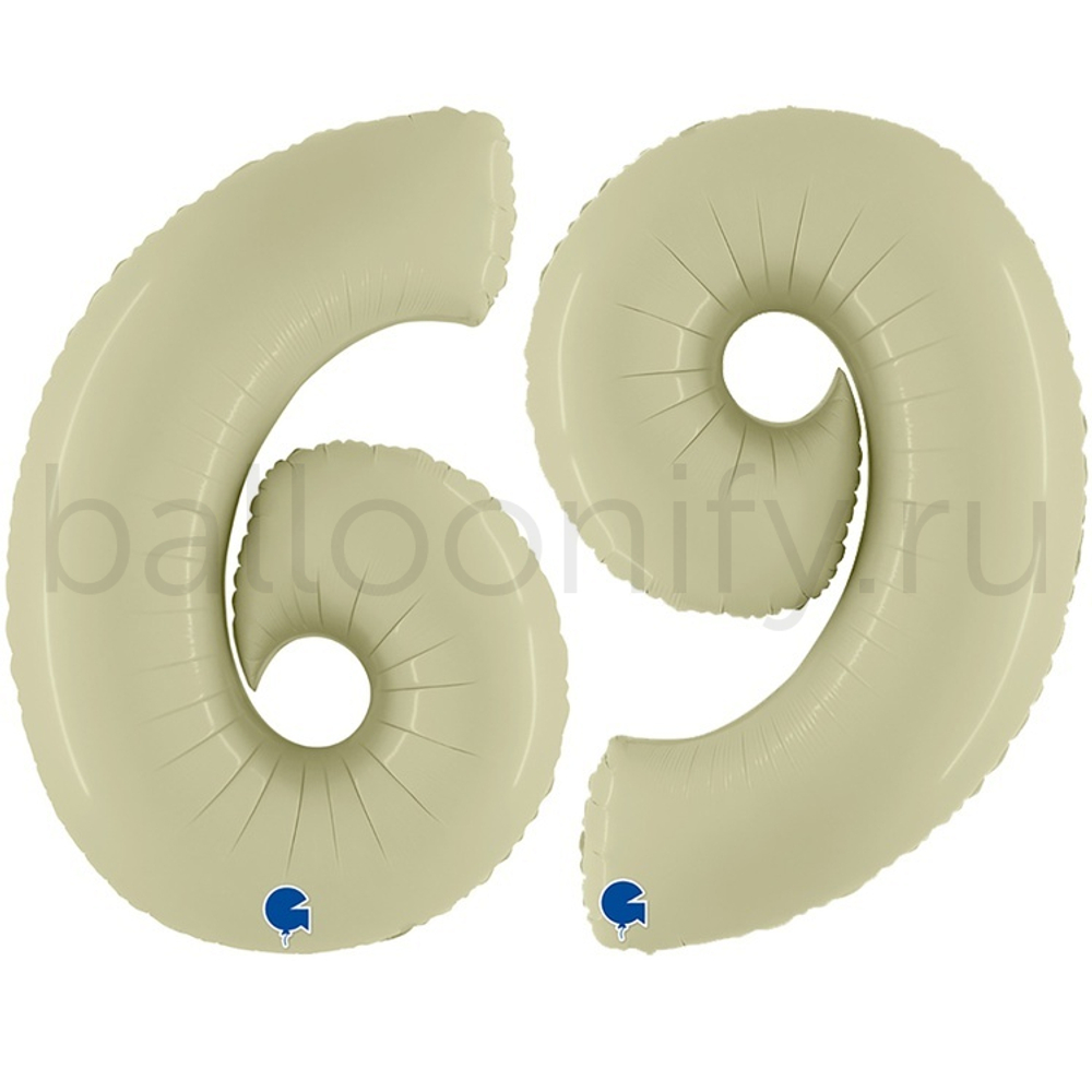 Шар ЦИФРА 6/9 Сатин Olive Green 40" 102 см