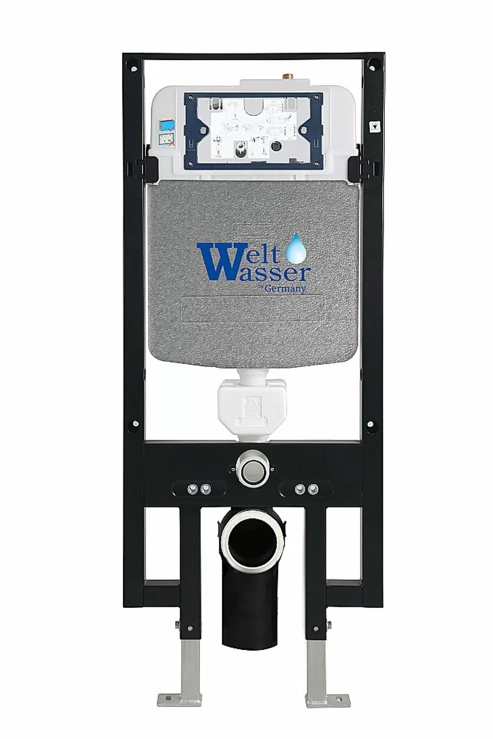 Унитаз с инсталляцией WeltWasser AMBERG 497 + MERZBACH 043 MT-GR + AMBERG RD-BL