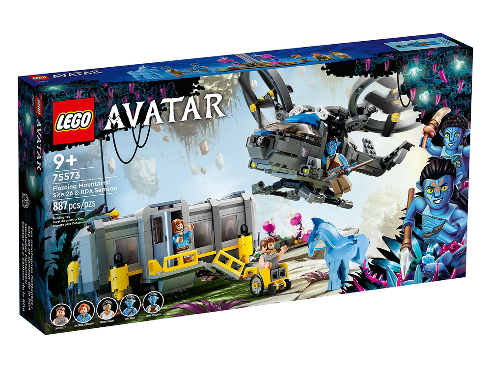 LEGO Avatar 75573 «Парящие горы: Зона 26 и RDA» — база и вездеход, мир Пандоры