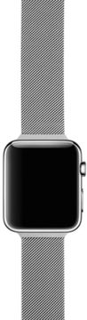 Ремешок миланская петля moonfish для Apple watch - 38/40/41 мм, серебристый