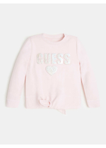 Свитшот GUESS Розовый/Термопринт: объемный голограмма-логотип/Узелок (Девочка)