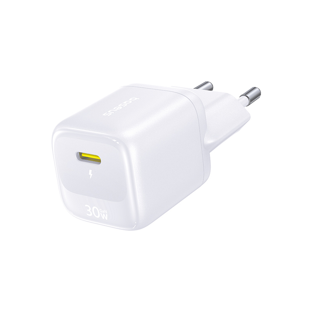 Адаптер питания Baseus FN22 1C 30W EU Moon White (E0123101)