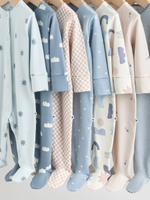 Комбинезон / Cлип для малышей Next AW3-047, 7 шт., Голубой, Бежевый