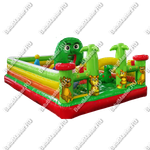 Коммерческий надувной батут "Веселые мишки", 6*4,5*2,8 м