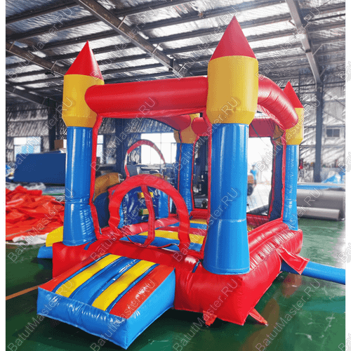 Надувной батут "Мини-Замок" 3,5*3*2,8 м.