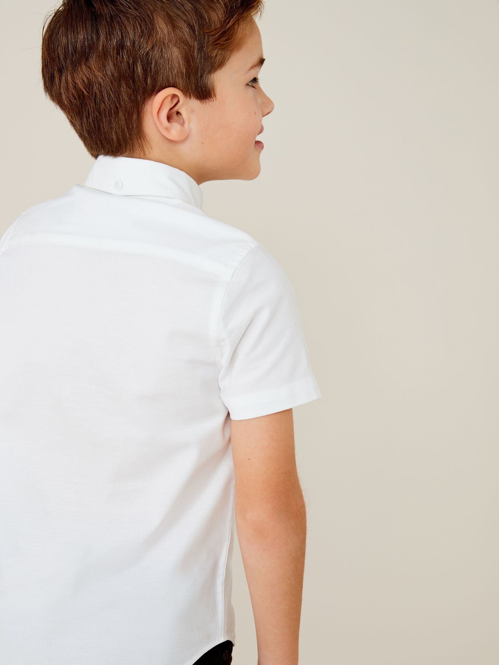 Рубашка с коротким рукавом для мальчика Next 514-066, Белый