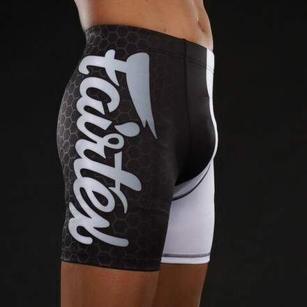 Шорты компрессионные Vale Tudo Fairtex CP7 Black/White